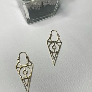 Brass earrings